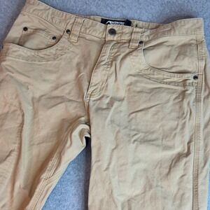 Mountain Khakis Classic Fit Mens 33x32 Tan Canvas Outdoor Work Pants Khaki
